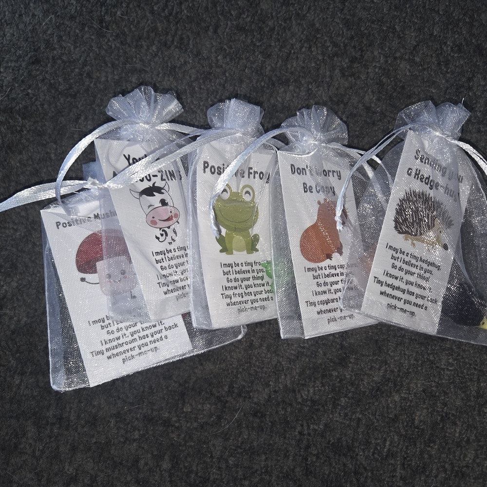 Assorted Animal-Themed Positive Message Bags